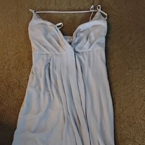 David's Bridal Creme Gown